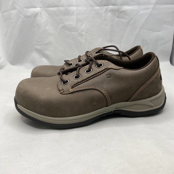 RED WING Women's ComfortPro Oxford Safety Toe Work Shoes 2309 Brown Size US 5 - Picture 2 of 9